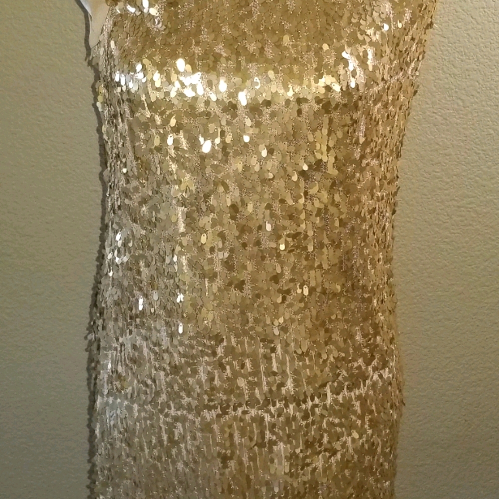 Gold dress